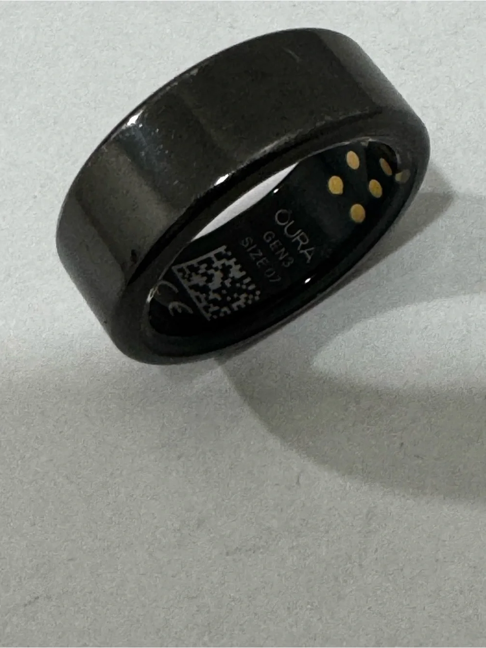 Oura Gen 3 Heritage Black Ring-Size 7
